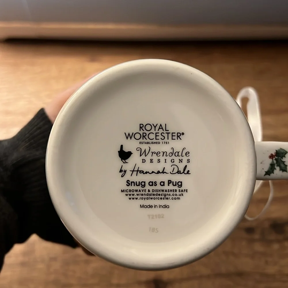 Wrendale Pug Coffee cup - Picture 4 of 4